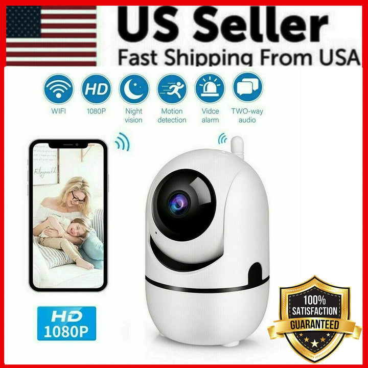 1080P WiFi Wireless Indoor Home Security Camera Night Vision Baby Pet